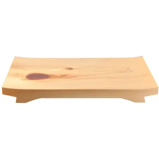 TIKUSAN Sushi Hinoki Servierteller Geta Teller Brett Japanischer Stil Geschirr Made in Japan (26,9 x 18 cm)