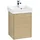Waschbeckenunterschrank Anschlag links 41 x 55 cm Nordic Oak