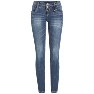 TIMEZONE Damen Jeans EnyaTZ Superstretch Slim Fit Blau Normaler Bund Reißverschluss W 28 L 32
