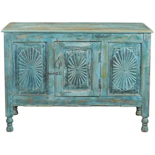 daslagerhaus living Sideboard Sideboard Vintage türkis blau|grün
