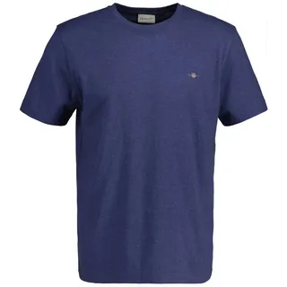 GANT Reg Shield Kurzarm-T-Shirt Dark Jeansblue Melange 2XL