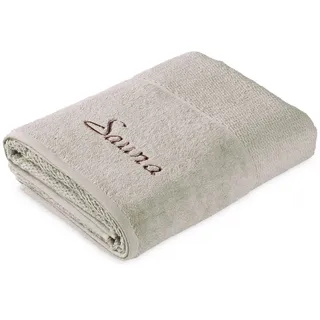 Moeve Saunatuch Frottana Pearl, Beige, Textil, Uni, 80x200 cm, Oeko-Tex® Standard 100, saugfähig, strapazierfähig, angenehm weich, hochwertige Qualität, schadstoffgeprüft, Freizeit, Wellness, Saunatücher