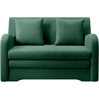 MOEBLO Kindersofa AMIRO - Schlafsessel Sofa Sessel, Couch für Wohnzimmer Schlafsofa Sofagarnitur Polstersofa, mit Schlaffunktion und Bettkasten grün