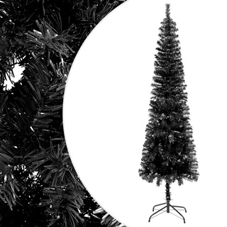 Weihnachtsbaum, schmal, schwarz, 150 cm, Artikelfarbe, Schwarz