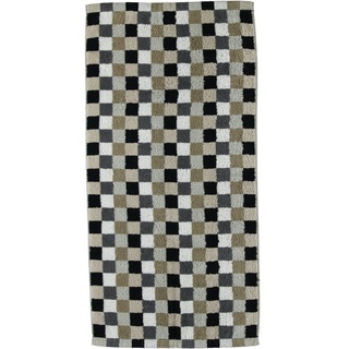 Cawö Damenbademantel »Cawö Handtuch Serie Duschtuch«, Baumwolle, Modisches Design braun|schwarz 50x100cm