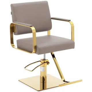 Physa Friseur-Kosmetikstuhl mit Fußstütze Physa Otley - beige und gold - Beige