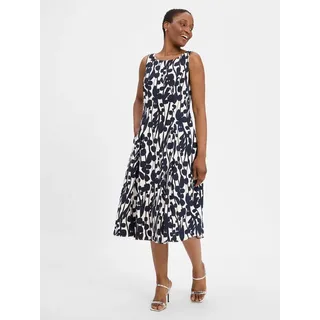 Vera Mont Cocktailkleid Blau/Weiß 42