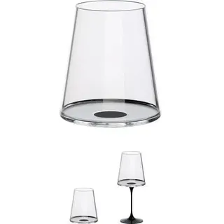 Trebonn SplitGlass Rotweinglas, 2er-Set, 450ml, schwarz