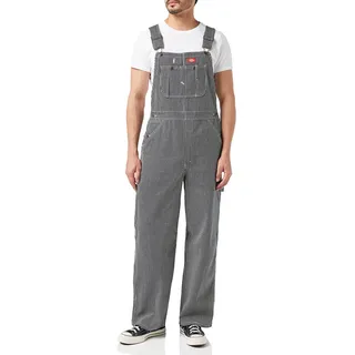 Dickies Herren Latzhose Hickory Bib Overall, Mehrfarbig (Hickory Stripe), 34 /L32 (Herstellergröße: 34/32) - 34W / 32L