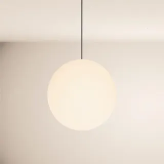 s.luce Orb 1-flg. Ø 40 cm rund weiß Glas