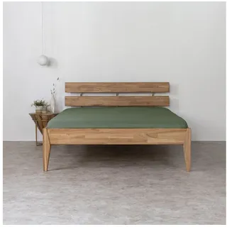 AGA.PIE Spannbettlaken Leinen Bambus Bettlaken, Gummizug: rundum, 35 cm Steghöhe, für Allergiker geeignet, OEKO-TEX, Besonders sanft grün 90 cm