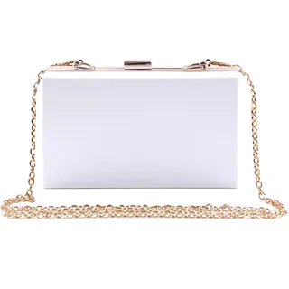 EVEOUT Frauen Acryl Transparente Abend Clutch Klare Box Gelee Handtasche Cross Body Handtasche Tasche Damen Geschenk