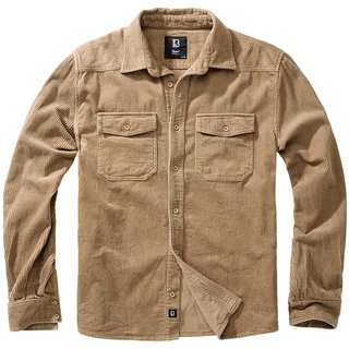 Brandit Cord Classic Shirt Long Sleeve camel, Größe 6XL