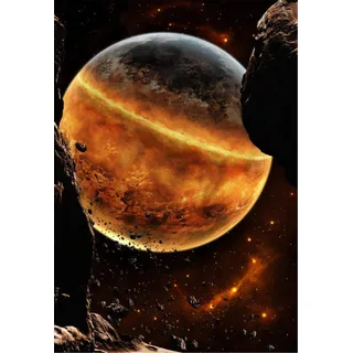 Yingxin34 3000 Stücke Puzzles für Erwachsene,Gestrichelter Planet, Gute Sammlungen und Geburtstagsgeschenke-48.03x31.88 Zoll (122 x 81cm)
