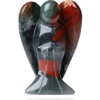 Engel Figur Schutzengel Afrika Blutstein Kristall Heilung 50mm