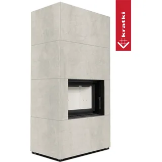 Kratki Floki Box 8 kW Stahl/Naturali Pietra Di Savoia Perla