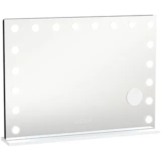 Homcom Hollywood Spiegel 80 x 60 cm Weiß