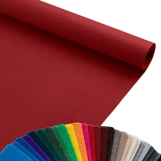 Primaflor Rips Messeteppich Dublin | 200x2050 cm | Dunkelrot | Meterware
