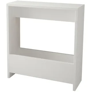 Livetastic Beistelltisch Weiß Eiche 20 x 55 x 60 cm