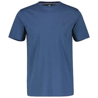 LERROS T-Shirt Logoprägung an der Brust blau S