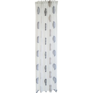 Vorhang »Kaleo«, HOMING, verdeckte Schlaufen (1 St), transparent, Scherli, Vorhang mit verdeckten Schlaufen Kaleo weiß/grau 140x245cm grau|weiß