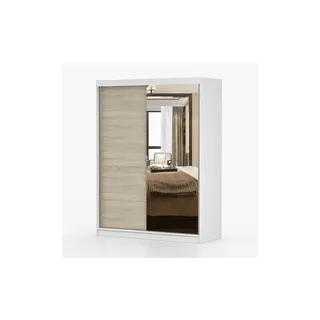 fabryka mebli idźczak Schwebetürenschrank Vista 150 x 200 x 0 cm Weiß