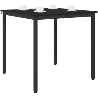 vidaXL Esstisch 80 x 75 x 80 cm schwarz