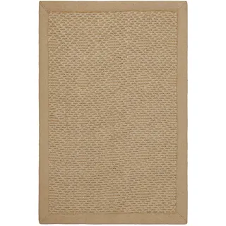WECON HOME Teppich WECON HOME "Hugo two, Juteteppich, als Läufer erhältlich", natur braun, B:40cm H:8mm L:60cm, Jute, Teppiche, Teppich, Naturfaser, 100% Jute, Sisal-Optik, pflegeleicht, Wohnzimmer, Raute