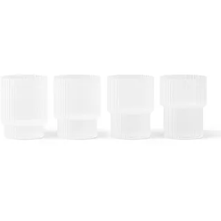 Ferm Living - Ripple Trinkgläser (4er-Set), frosted