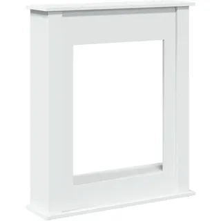vidaXL Kaminumrandung 75 x 20 x 87,5 cm Weiß