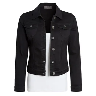 SS7 Damen Stretch Jeansjacke in Schwarz - 34