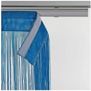 Liedeco Schiebegardine String (1 St), Klettband, transparent, HxB: 245x60 blau