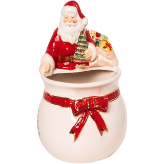 Wichtelstube-Kollektion Süßigkeiten Schale mit Weihnachtsmann Candy Bowl Weihnachten Deko