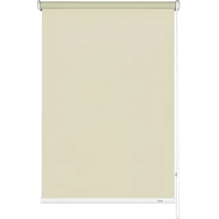 Seitenzugrollo GARDINIA "Uni-Rollo Abdunklung" Rollos Gr. 180 cm, einseitig verschiebbar, 142 cm, beige (creme) Seitenzugrollos Abschlussprofil in weiß