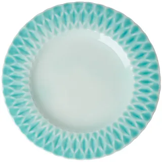 RICE Speiseteller Keramik, Aqua Ø 28 cm