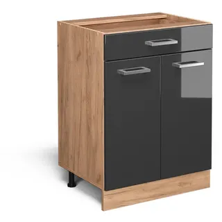 Vicco Schubladenschrank R-Line 60 x 0 x 81,6 cm Grau