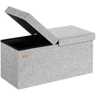 DEUBA Sitzbank Polsterbank Grau 80 x 40 x 40 cm