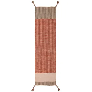 KADIMA DESIGN Wollteppich 60 x 200 cm Rot