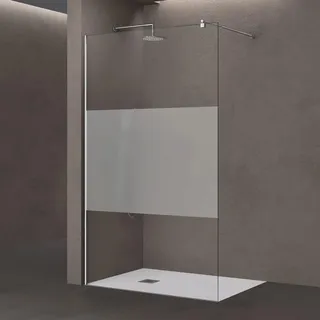 doporro Walk-In-Dusche mit Sichtschutz 120 x 200 cm transparent ESG-Sicherheitsglas Bremen01MS