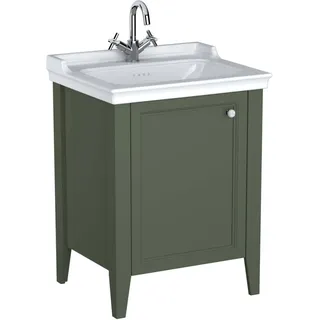 Vitra Waschtischunterschrank 1 Tür 64,5 x 88 x 53 cm Vintage Grün