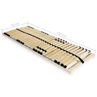 vidaXL Lattenrost mit 28 Latten 7 Zonen 70 x 200 cm