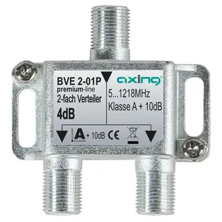 Axing Kabel-TV Verteiler 2-fach 5 - 1218MHz
