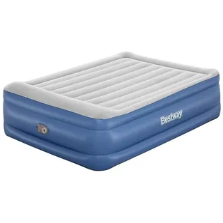 BESTWAY Tritech Queen Reinforced Doppel-luftbett Mit Eingebauter Pumpe - Grey - 203 x 152 x 56 cm