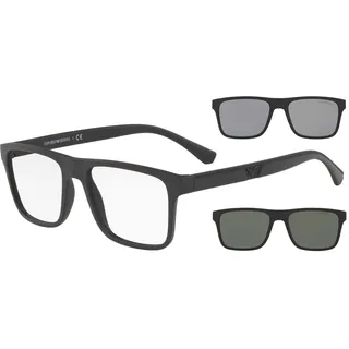 EMPORIO ARMANI Unisex 0EA4115 Sonnenbrille, Matte Black (58011w), 54-18-145 - 54-18-145