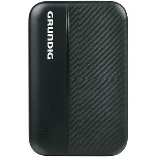 Grundig Powerbank 5000mAh - Externer Akku mit 2x USB und 1x USB-C - Power Bank iPhone & Android - Ladestation für unterwegs - Universal Powerbank Schwarz