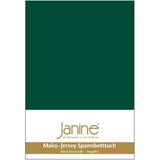 JANINE 5007 Mako-Feinjersey 180 x 200 - 200 x 200 cm waldgrün