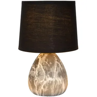 Lucide MARMO - Tischlampe - Ø 16 cm - 1xE14 - Schwarz