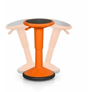 Orthopädischer Bürohocker, Stehhilfe TIC, orange