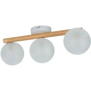 Easylight Mieke 3-flammig Länglich Glas Holz Metall
