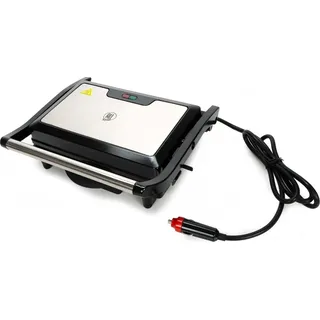 Kontaktgrill für Camping, LKW und Reisen 24V 240W, LED-Anzeige, Tropfschale, Sicherheitsverschluß, rutschfest, (BxT) ca. 27 x 22,5 cm
